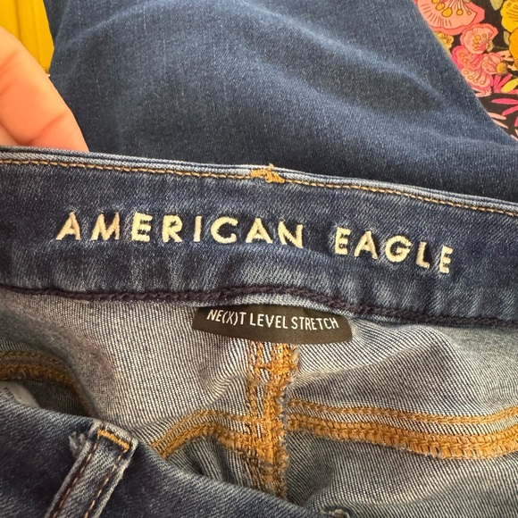 Women’s American Eagle Next level stretch dark curvy hi rise jegging jeans 4S - Picture 3 of 5